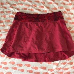 Pinkish Redish Lulu Lemon Skirt